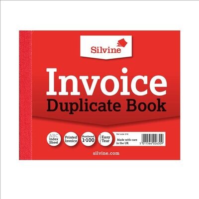 Silvine Duplicate Invoice Book