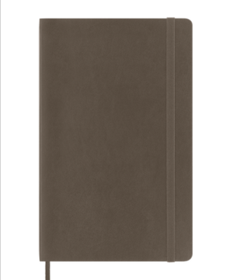 Moleskine Large Earth Brown Softcover Plain Notebook
