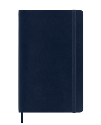 Moleskine Large Sapphire Blue Hardcover Ruled Notebook