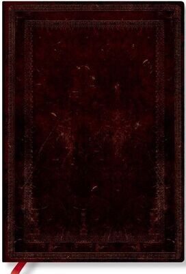 Paperblanks Flexis Softcover Midi Lined Notebook - Black Moroccan