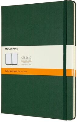 Moleskine Extra Large Myrtle Green Hardcover Ruled Notebook