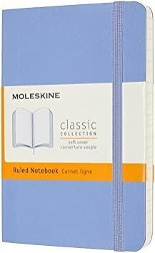 Moleskine Pocket Hydrangea Blue Softcover Ruled Notebook