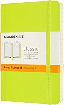 Moleskine Pocket Lemon Green Softcover Ruled Notebook