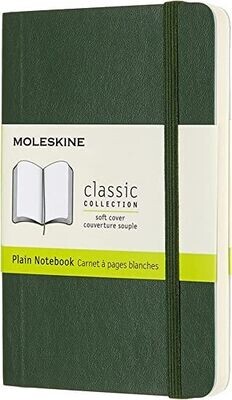 Moleskine Pocket Myrtle Green Softcover Plain Notebook Moleskine Pocket Myrtle Green Softcover Plain Notebook