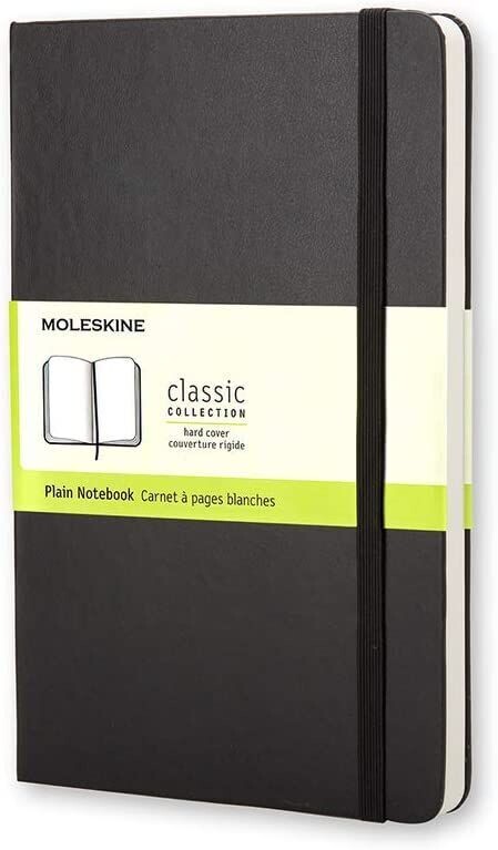 Moleskine Pocket Black Hardcover Plain Notebook