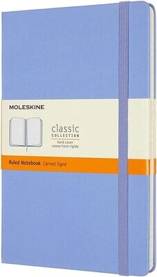 Moleskine Large Hydrangea Blue Hardcover Ruled Notebook