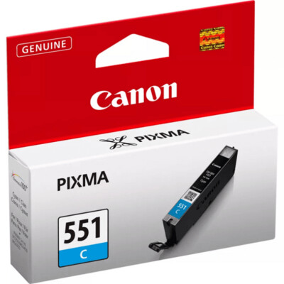 Genuine Canon CLI-551 Cyan Ink Cartridges
