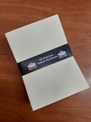 Premium Vellum Laid Envelopes (50 Pack)