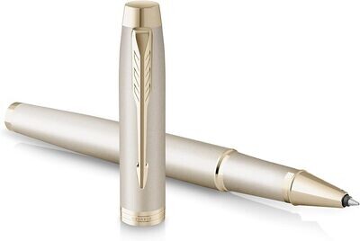 Parker IM Rollerball Pen - Champagne with Gold Colour Trim Finish