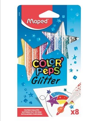 Helix Maped Color Peps Glitter Pens (pack of 8)