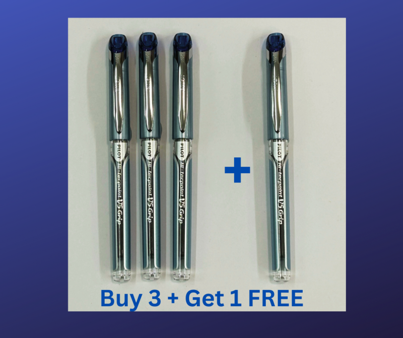 Pilot V5/V7 Grip Hi-Tecpoint Rollerball - OFFER BUY 3 GET 1 FREE