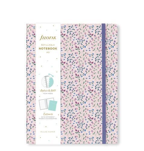 Filofax A5 Notebook -Meadow Collection - Rose