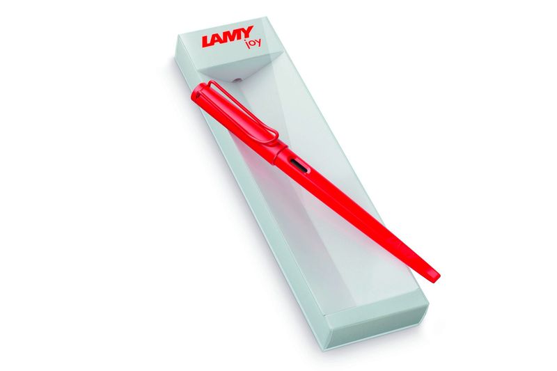 Lamy Joy Italic Fountain Pen - Strawberry Red 1.1mm nib