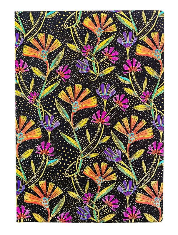 Paperblanks Flexis Softcover Midi Unlined Notebook - Wild Flowers