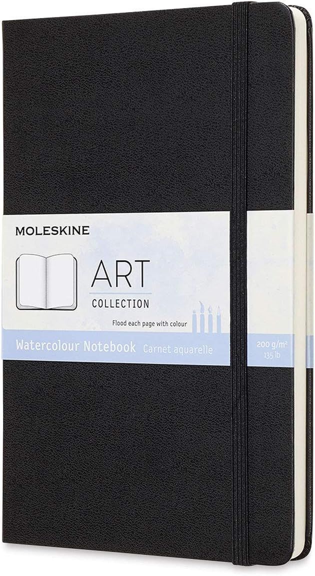 Moleskine Large Black Hardcover Watercolour Notebook