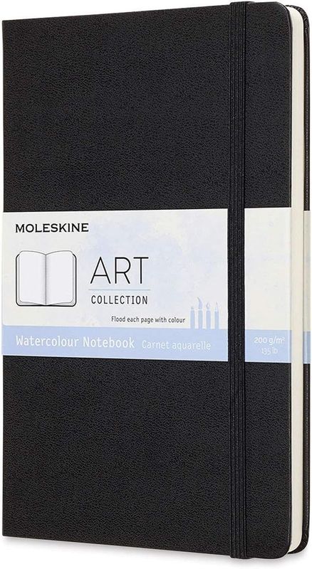 Moleskine Large Black Hardcover Watercolour Notebook