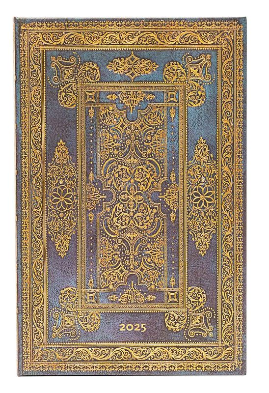 Paperblanks Maxi 2025 Week To View Hard Cover Diary - Blue Luxe