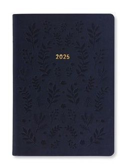 Letts Woodland A6 Week to View Diary 2025 - Navy