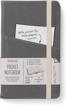Bookaroo A6 Pocket Notebook - Charcoal