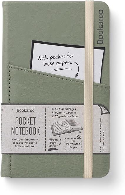 Bookaroo A6 Pocket Notebook - Fern
