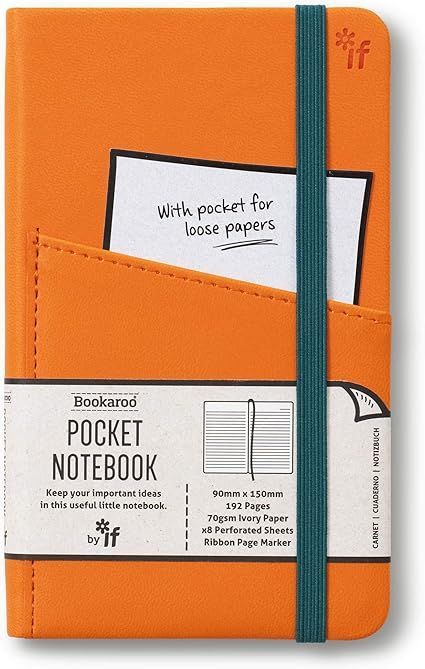 Bookaroo A6 Pocket Notebook - Orange