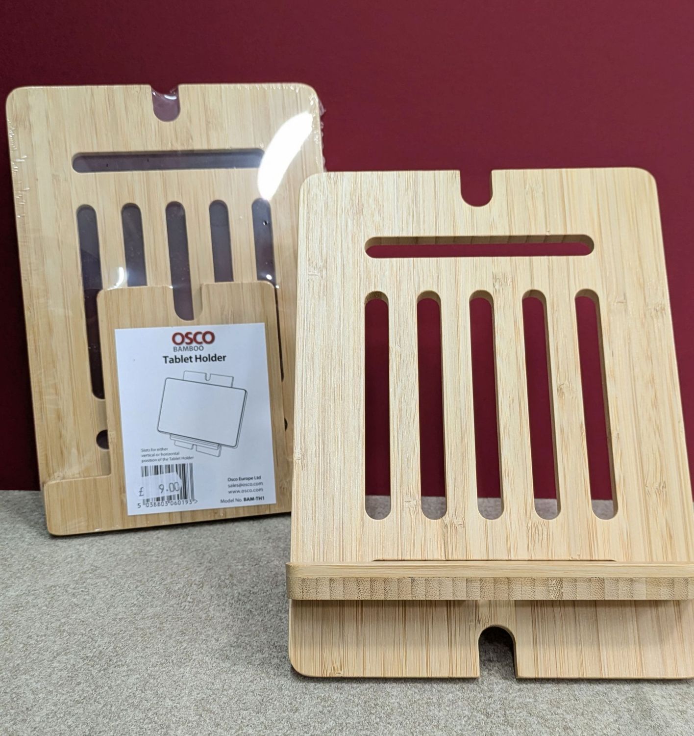 OSCO Bamboo Tablet Holder