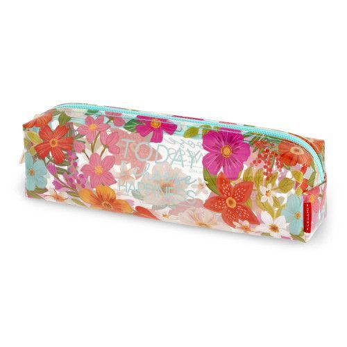 Legami Flowers Transparent Pencil Case