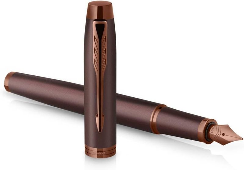 Parker IM Fountain Pen – Burgundy with matching Trim Finish