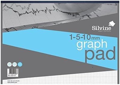 Silvine A3 1/5/10mm Graph Pad (A3GP1510)