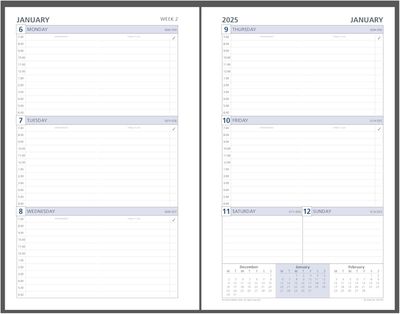 Collins A5 Week-to-View Diary Refill 2025