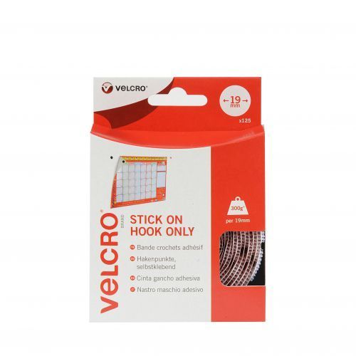 Velcro Sticky Hook Spots (125 Pack)