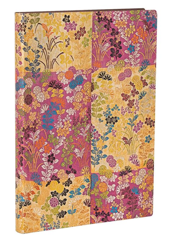 Paperblanks Flexis Softcover Midi Unlined Notebook - Kara-Ori Pink