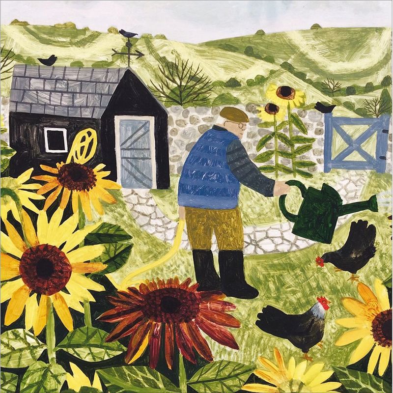 Watering the Sunflowers