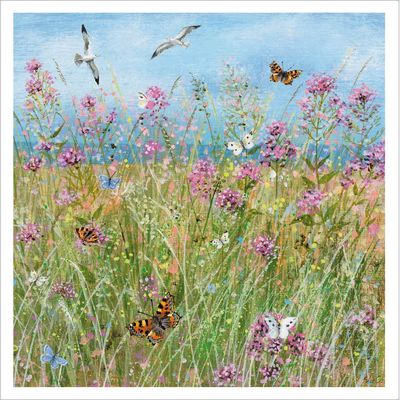 Wildflowers on a Sea Wall