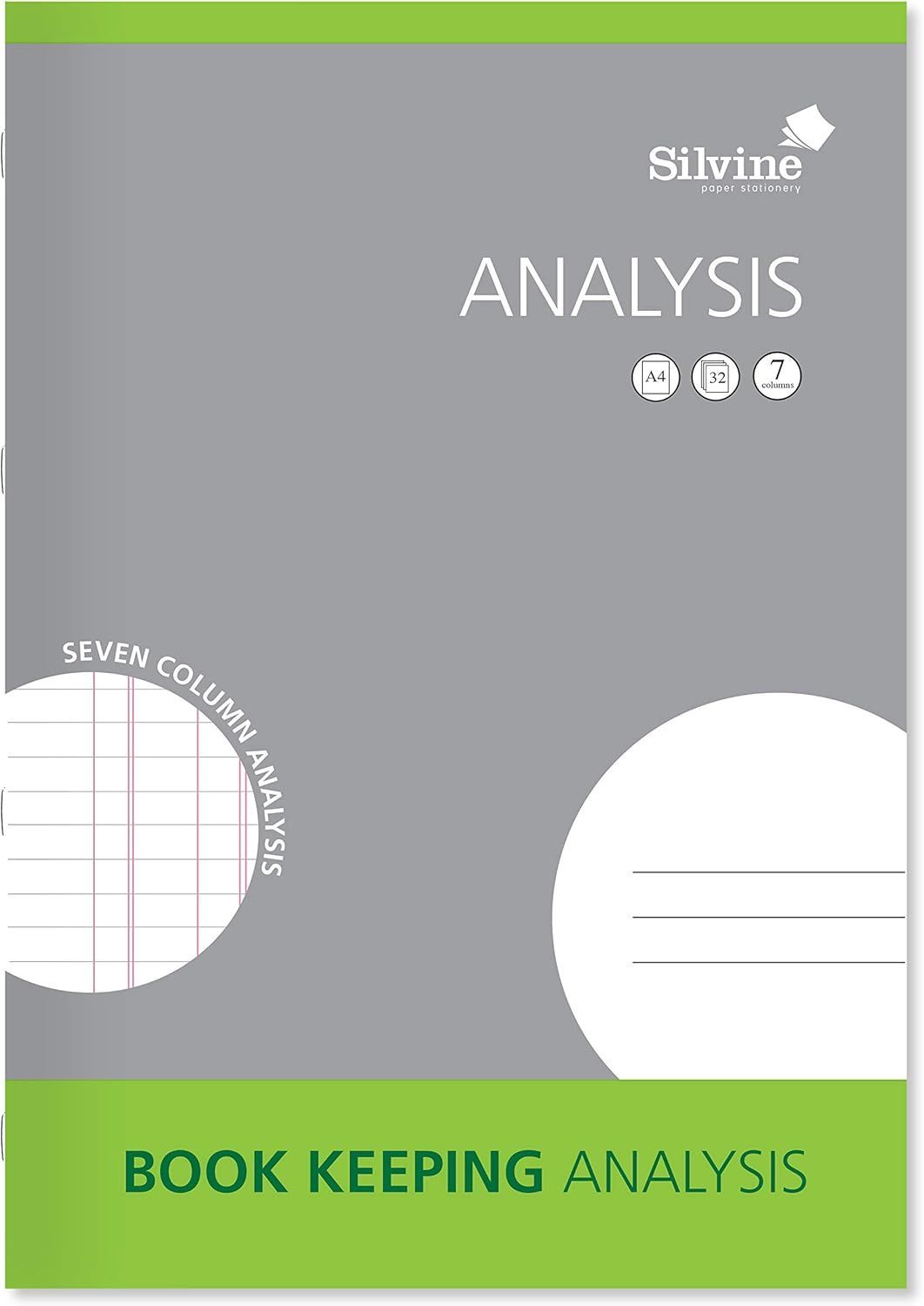 Silvine A4 Book Keeping Analysis Book