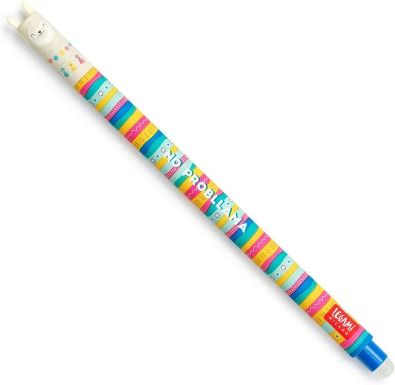 Legami Erasable Llama Pen - Blue Ink