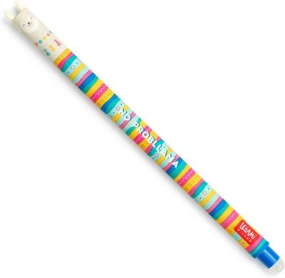 Legami Erasable Llama Pen - Blue Ink