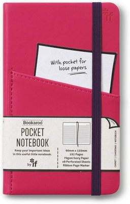 Bookaroo A6 Pocket Notebook - Hot Pink