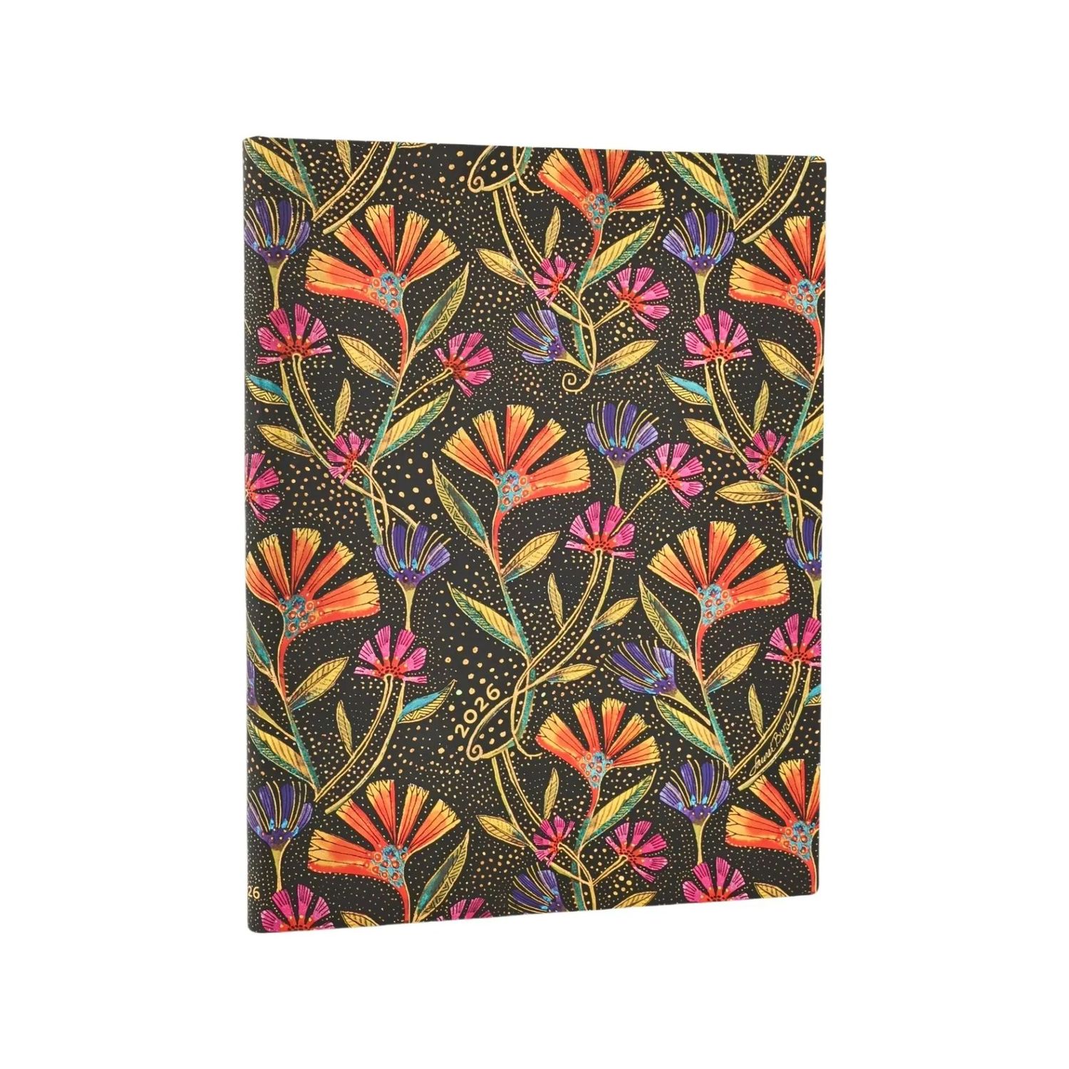 Paperblanks Ultra 2026 Week To View Flexi Soft Cover Diary - Wild Flowers