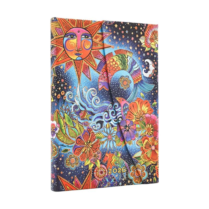 Paperblanks Mini 2026 Week To View Hard Cover Diary - Celestial Magic