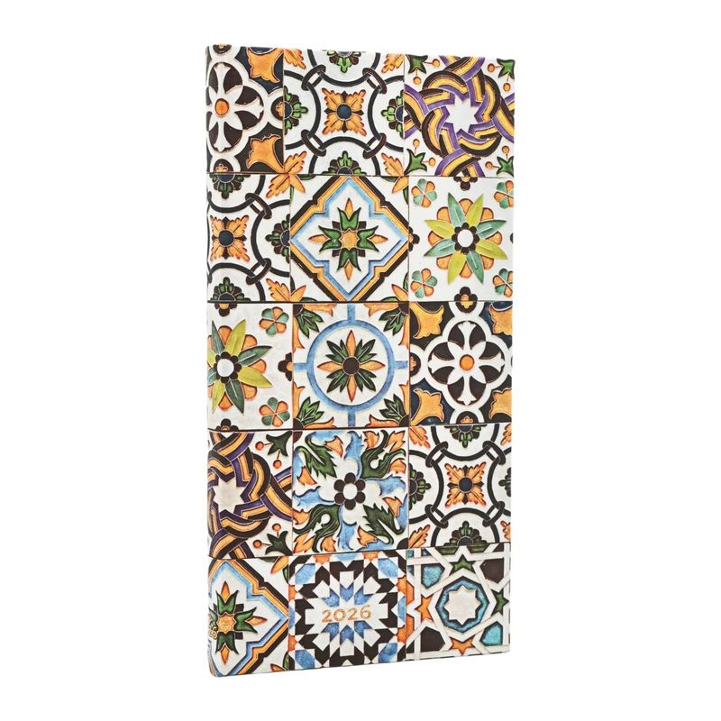 Paperblanks Slim 2026 Week To View Hard Cover Diary - Porto