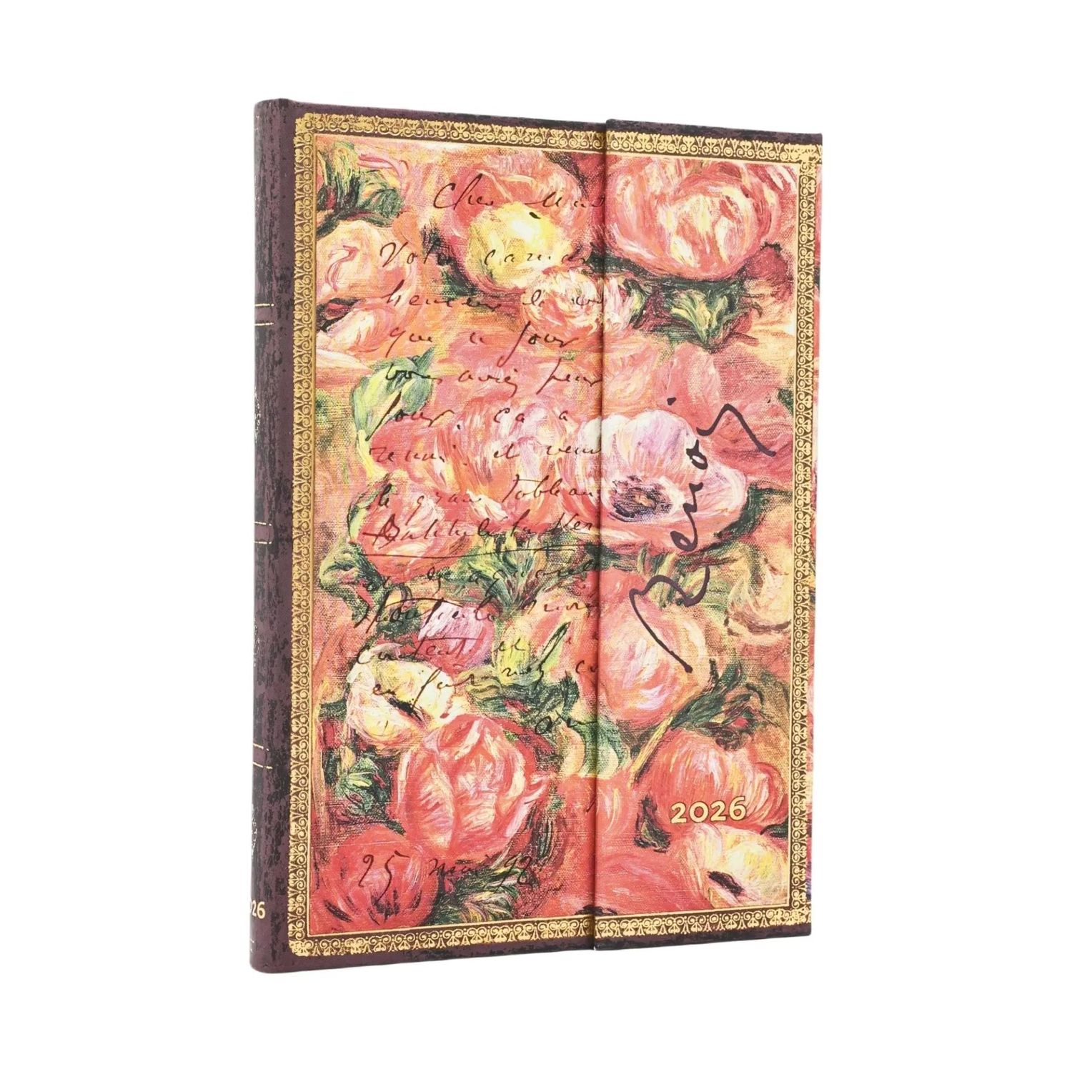 Paperblanks Midi 2026 Week To View Hard Cover Diary - Renoir, Letter to Morisot (1892)