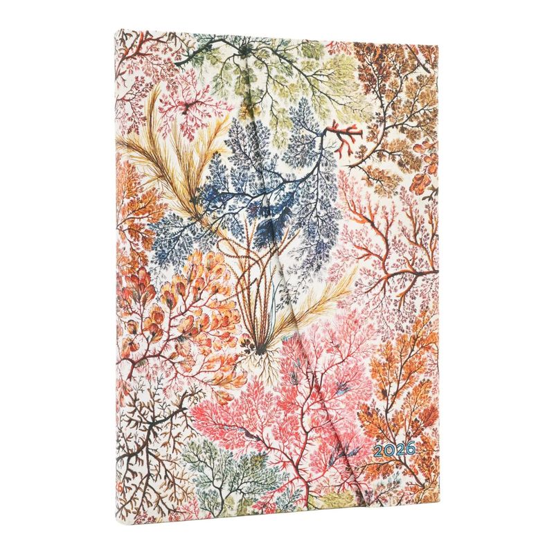 Paperblanks Midi 2026 Week To View Hard Cover Diary - Anemone