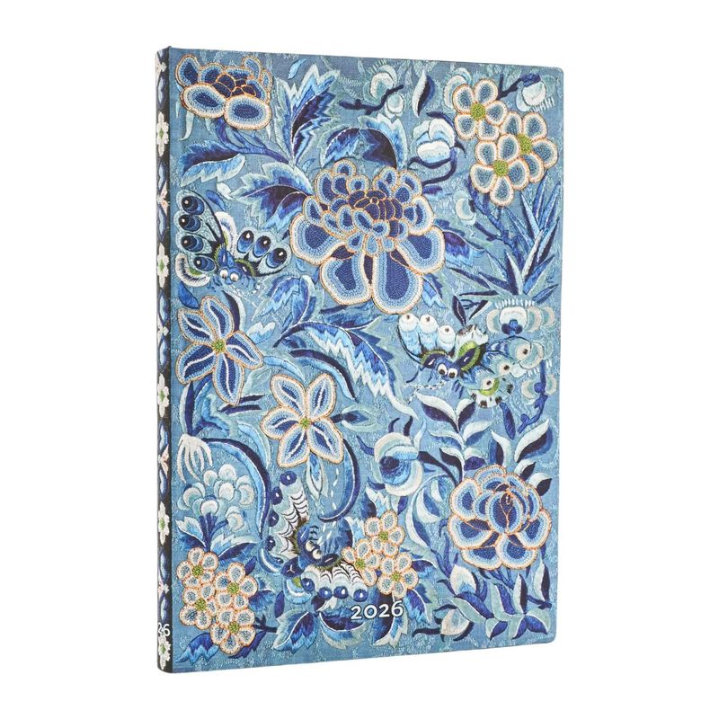 Paperblanks Midi 2026 Week To View Flexi Soft Cover Diary -  Blue Willow