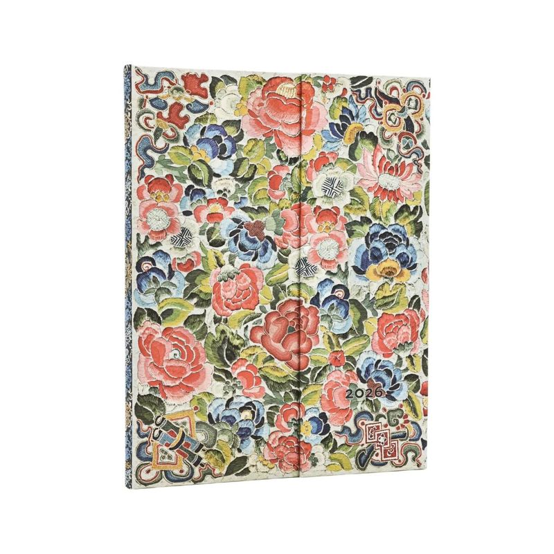 Paperblanks Ultra 2026 Week To View Hard Cover Diary - Pear Garden