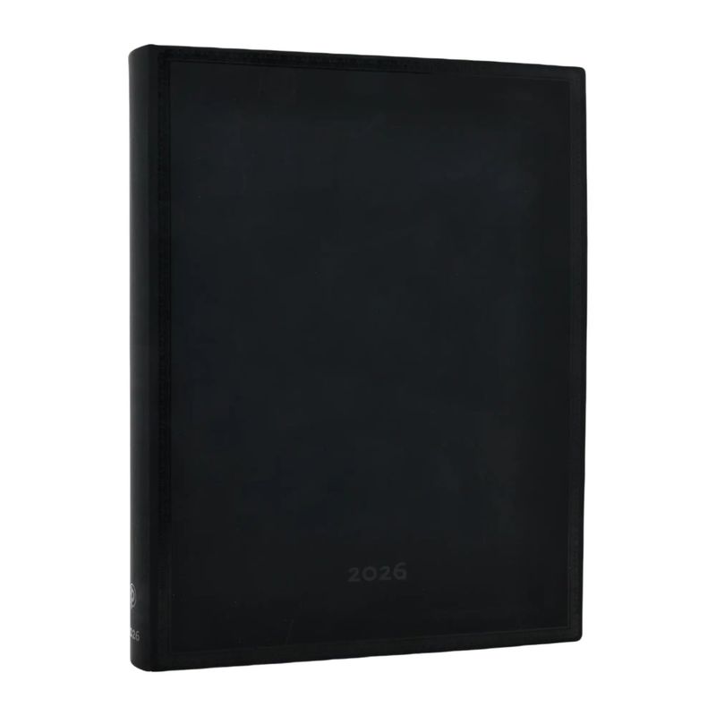 Paperblanks Ultra 2026 Day At A Time Flexi Soft Diary - Black Edition Bold