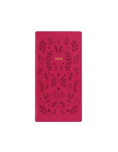 Letts Woodland Slim Pocket Week to View Diary 2026 - Pink