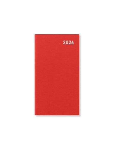 Letts Principal Medium Pocket Week to View Diary 2026 - Red