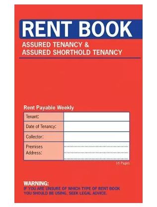 Rent Book - Assured  Tenancy & Assured Shorthold Tenancy