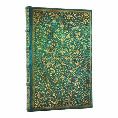 Paperblanks Midi Lined Notebook - Emerald Flower